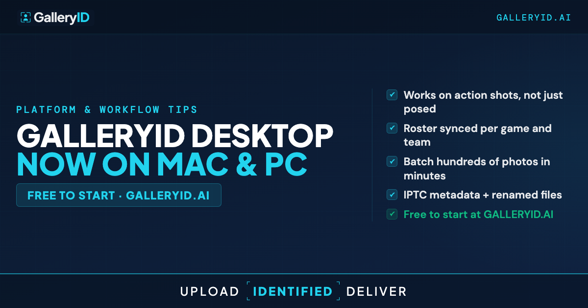 GalleryID Desktop: Local Photo Tagging for Mac and PC